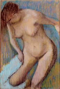 Après le bain, femme nue s