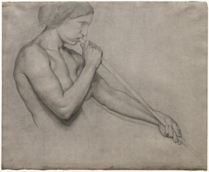 Ange soufflant dans une trompette