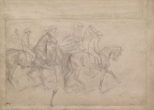 Aux courses, vers 1860-62