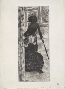 Au Louvre : La Peinture (Mary Cassatt), vers 1879-80 - Edgar Degas