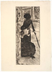Au Louvre : La peinture (Mary Cassatt) - Edgar Degas