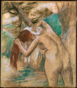 Baigneuse au bord de l