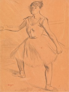 Ballerine debout à une barre - Edgar Degas
