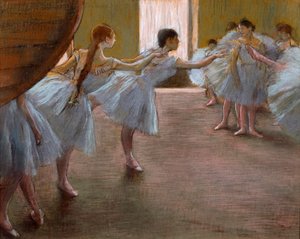 Répétition de ballet, 1885-1890