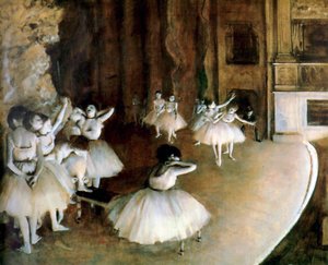 Répétition de ballet sur scène, 1874 - Edgar Degas