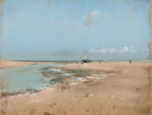 Plage à marée basse (Embouchure de la rivière)