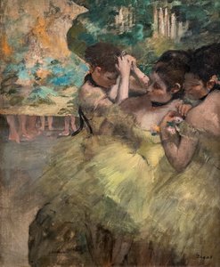 Dans les coulisses (aussi connu sous le nom de « Danseuses jaunes »). 1874-1876. - Edgar Degas