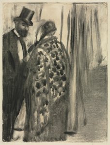 Conversation : Ludovic Halévy et Madame Cardinal La Conversation, vers 1880-1883 - Edgar Degas