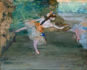 Danseuse sur scène, vers 1877