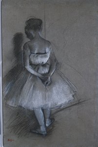 Danseuse debout avec les mains croisées derrière le dos, 1874 - Edgar Degas