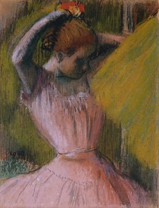 Danseuse arrangeant ses cheveux, vers 1900-1912 - Edgar Degas