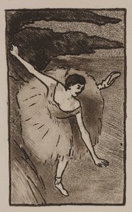 Danseuse sur scène, saluant