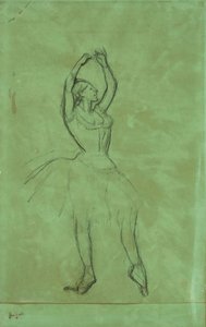 Danseuse avec bras levés