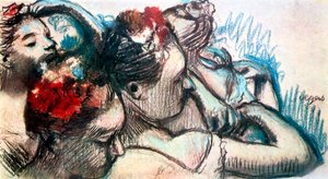 Têtes de danseurs, 1899 - Edgar Degas