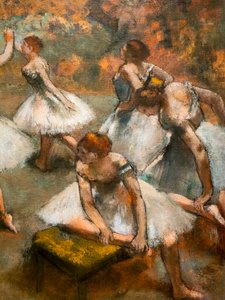 Danseuses sur scène (détail) - Edgar Degas