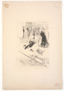 Dans les coulisses - Edgar Degas