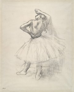 Danseuse debout, le bras droit levé, vers 1891