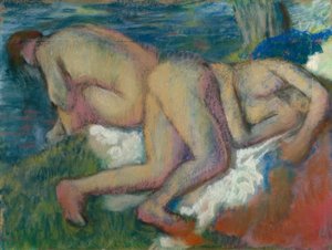 Deux femmes au bain - Edgar Degas