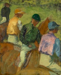 Quatre jockeys - Edgar Degas