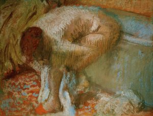 Femme séchant ses pieds après le bain - Edgar Degas
