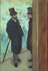 Amis au théâtre, Ludovic Halévy (1834-1908) et Albert Cave (1832-1910) 1878-79 - Edgar Degas