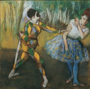 Arlequin et Colombine - Edgar Degas