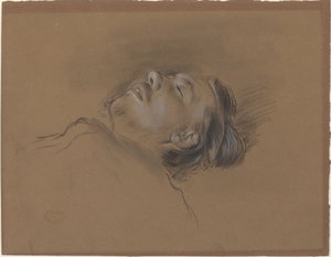 Tête du jockey tombé - Edgar Degas