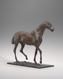 Cheval marchant, cire originale probablement début des années 1870, moulé vers 1920-1921 - Edgar Degas