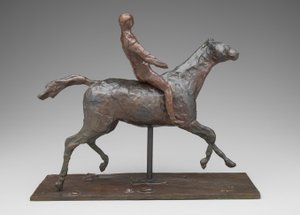 Cheval et cavalier, vers 1900