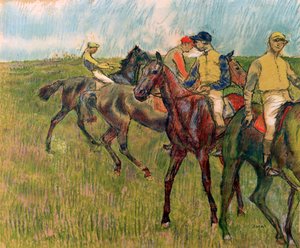 Chevaux avec jockeys, 1910 - Edgar Degas