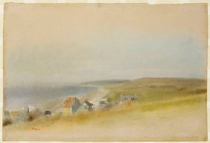 Maisons au bord de la falaise à Villers-sur-Mer, 1869 - Edgar Degas