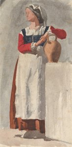 Femme italienne, vers 1856-57 - Edgar Degas.