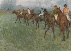 Jockeys sous la Pluie - Edgar Degas