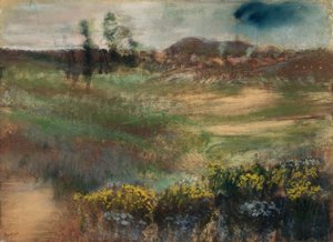 Paysage avec cheminées - Edgar Degas