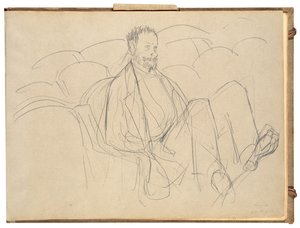 Ludovic Lepic au théâtre - Edgar Degas