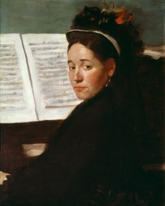 Mademoiselle Dihau au piano - Edgar Degas