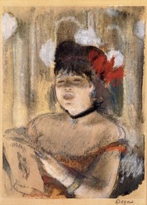 Mademoiselle Dumay, chanteuse, vers 1879