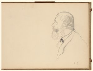 Homme de profil - Edgar Degas