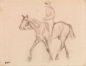 Homme à cheval - Edgar Degas