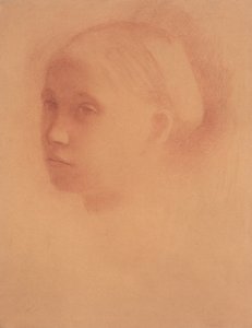 Marguerite Degas enfant, vers 1854 (sanguine sur papier)