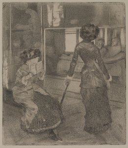 Mary Cassatt au Louvre : La Galerie étrusque - Edgar Degas