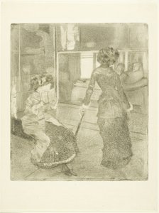 Mary Cassatt au Louvre : La Galerie étrusque, 1879?-80 - Edgar Degas