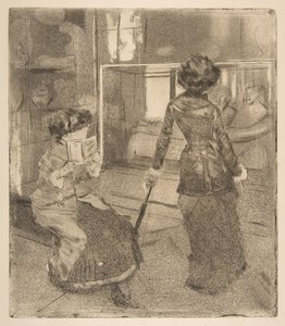 Mary Cassatt au Louvre : La Galerie étrusque, 1879-80