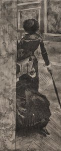 Mary Cassatt au Louvre : La Galerie des Peintures, 1879-1880 - Edgar Degas