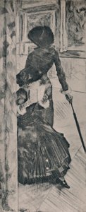 Mary Cassatt au Louvre, vers 1880, 1946 - Edgar Degas