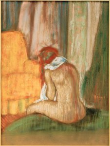 Nu assis de dos - Edgar Degas