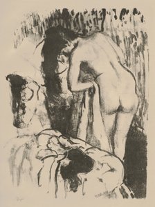 Femme nue debout, se séchant, c.1891-92