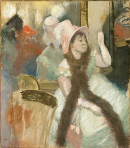 Portrait après un bal costumé (Portrait de Madame Dietz-Monnin) - Edgar Degas