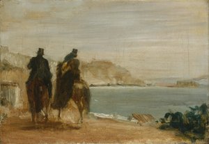 Promenade au bord de la mer, vers 1860 - Edgar Degas