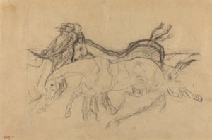 Chevaux de Course étude pour Scène de la Course d